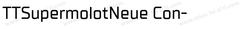 TTSupermolotNeue Con字体转换